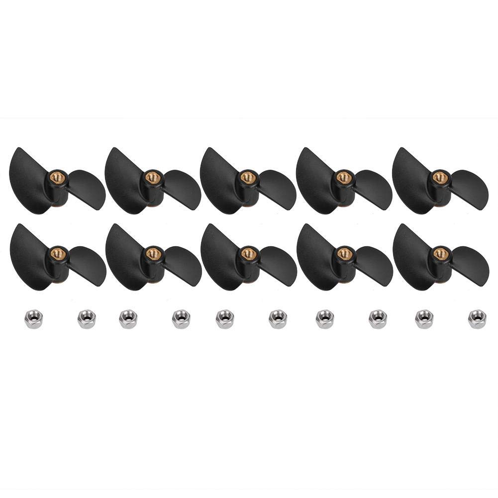 10PCS Prop Propeller Model, Brushless Remote Control Boat Tail Propeller Spare Fit for FT009 RC Boat