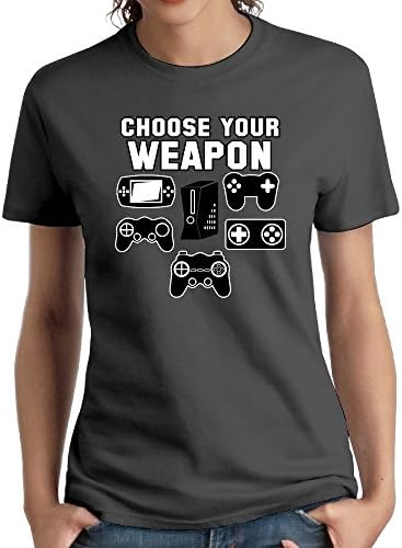 Women's Choose Your Weapon Gaming Console Gamer Funny 2016 T Shirt