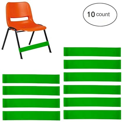 Palksky Set Of 10 Natural Latex Stretch Foot Bands Chair Fidget Bands Workout Adhd Add Spd Autism Sensory Needs Stretch Foot Band For Chairs