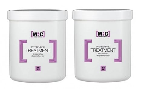 Meister Coiffeur Pferdemark Treatment C 2 x 1000 ml Pflege-Kur für coloriertes und strapaziertes Haar von M:C