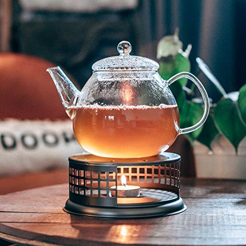 GROSCHE Nairobi Premium Teapot Warmer with tea lite candle. For glass teapot and other heatproof dish warming use. - Thumbnail 2