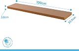Harbour Housewares Modern Floating Wall Shelf 100cm Black Pack of 3 view 9