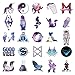 Vinyl Stickers for Hydro Flask[100 pcs],Galaxy Stickers for Kids Car Bicycle Luggage Decal Graffiti Patches Skateboard Waterproof Stickers for Water Bottle - No-Duplicate Sticker Pack
