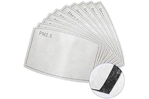 120 pcs Mask Filters for Cloth Masks for Adults & Kids - 5 Layers Activated Carbon Filters Protective pm 2.5 air filter Repla