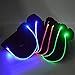 JIGUOOR LED Hat Light Up Baseball Cap Flash Glow Party Hat Rave Accessories for Festival Club Stage Hip-hop Performance (Battery Powered, Blue)