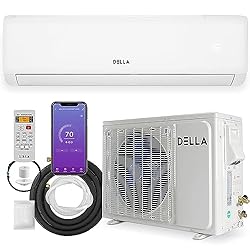 DELLA 18000 BTU Wifi Enabled Mini Split AC 21 SEER2