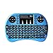 Rii i8+ Mini Wireless 2.4G Back Light Touchpad Keyboard with Mouse for PC/Mac/Android, Blue (MWK08+)