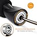 Gritin Jump Rope, Speed Skipping Rope with Soft Memory Foam Handle and Tangle-Free Adjustable Rope & Rapid Ball Bearings for Fitness Workouts Fat Burning Exercises and Boxing