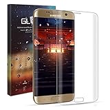 JR-Glass S7 Edge Screen Protector,Sensitivity Maintain Full Coverage Tempered Glass Screen Protector for Samsung Galaxy S7 Edge,HD Transparent