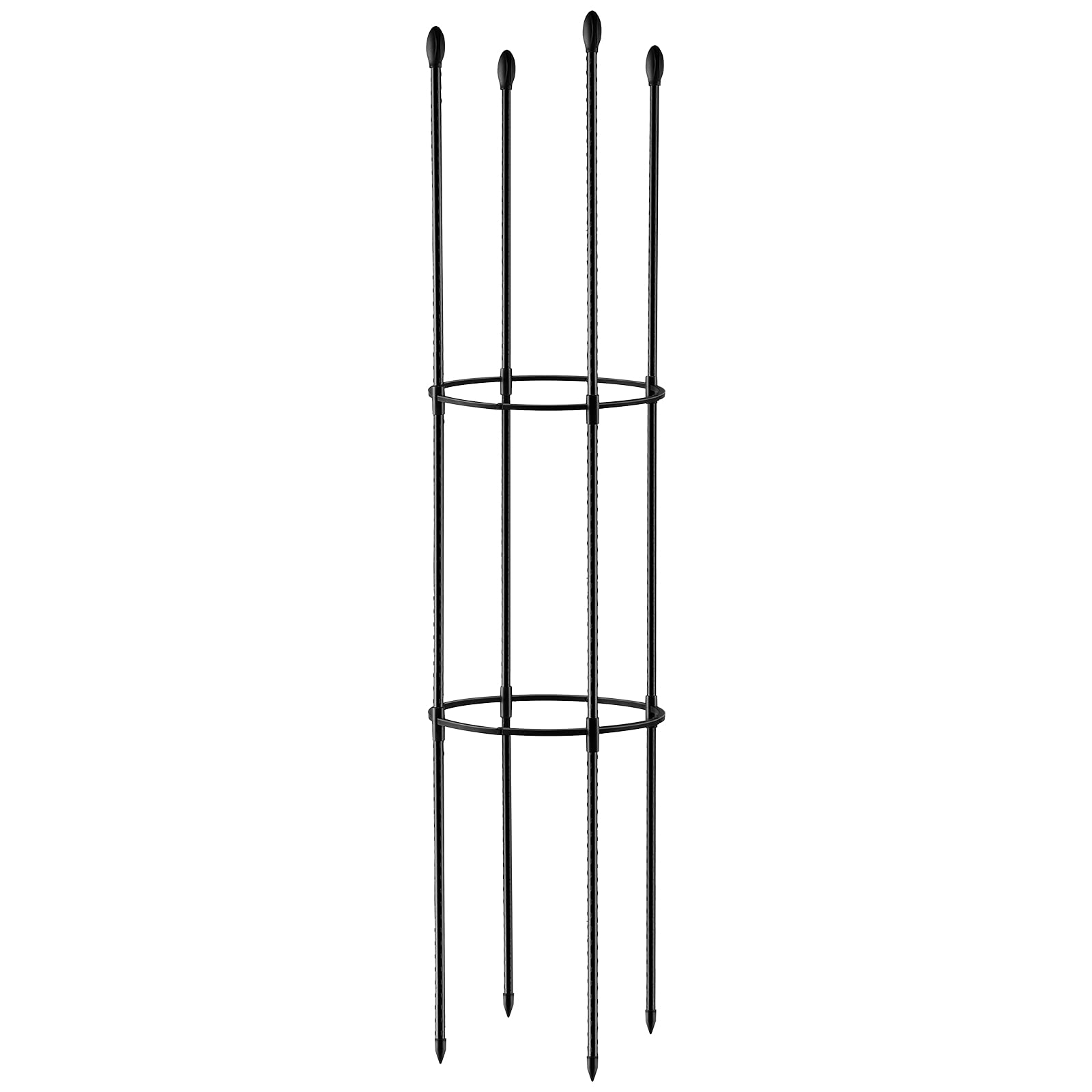 JKIOHO 47inch Tall Plant Support Cages,Tomato Plant Cage Tomato Support Frame Expandable Trellis Connectors Buckle Supporter Frame for Vertical Climbing Plants