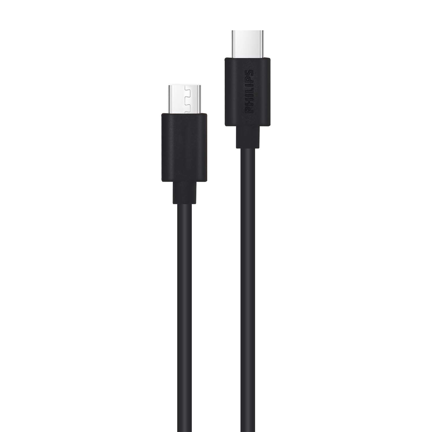 PHILIPS DLC3106C/00 - Cable USB-C to USB-C - 15W Charging Cable USB C - 200 cm - Black — image 1