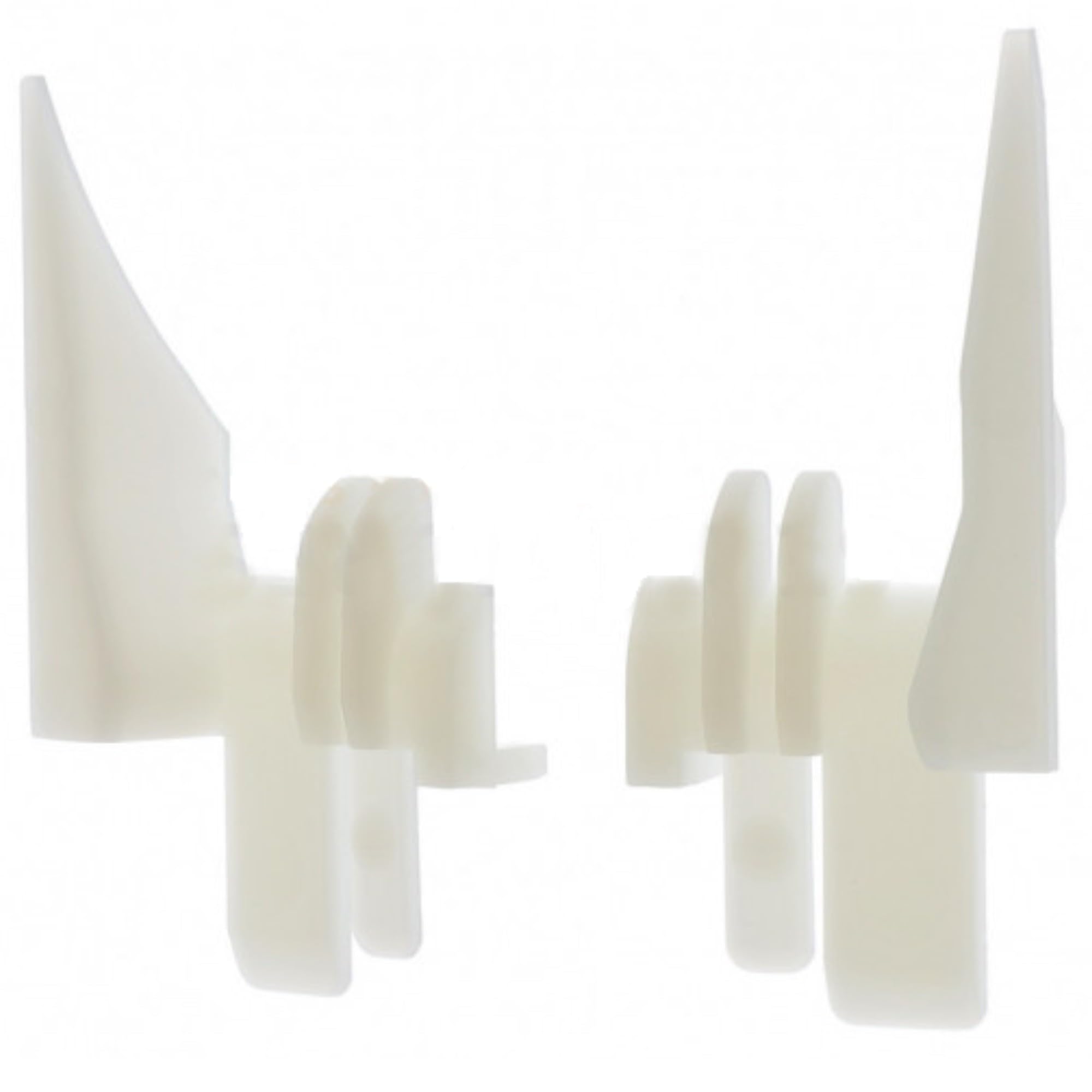 cyclingcolors 2x Tulipe Eclipse Oxxo Roller Blind for Slats from 7 to 9 mm White PVC Funnel Guide Rail Protection Universal Window Curtain Accessory