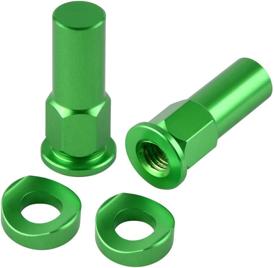 MUJUN Universal Red Black Blue Orange Green Rim Lock Nut