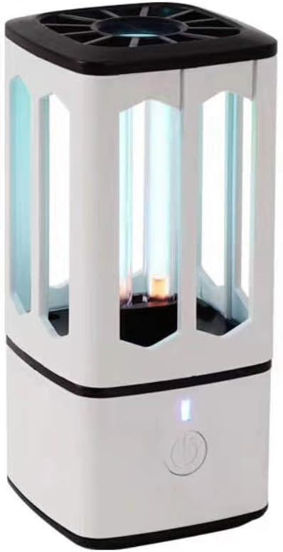 UV Light Sanitizer with Ozone Small UVC Sterilizer lamp Portable USB Charging Home Disinfection Lamp for Car Household Bedroom Kitchen Shoe Box Toilet, White