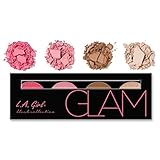L.A. Girl Beauty Brick Blush Collection, 4 Blush Palette, Glam