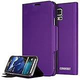 CoverBot Samsung Galaxy S5 Active Flip Wallet Case with Stand PURPLE. Slim Style with Folio Flip Cover for Galaxy S5 Active (Fits Samsung Galaxy S5 Active Only)