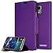 CoverBot Samsung Galaxy S5 Active Flip Wallet Case with Stand PURPLE. Slim Style with Folio Flip Cover for Galaxy S5 Active (Fits Samsung Galaxy S5 Active Only)