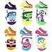 Inside Out Girls 6 pack Socks (Toddler/Little Kid/Big Kid/Teen/Adult)