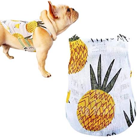 Petea Pet Clothes Dog Cat Summer Pineapple Fruits Vest Cute Puppy Apparel for Dogs and Cats