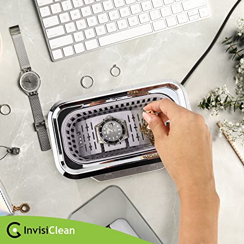 InvisiClean Professional Ultrasonic Cleaner Machine Electronic Silver