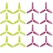 Gemfan 16pcs 3052 3-Blades Propeller 5mm Mounting Hole For 1306-1806 Motor FPV Toy Quadcopter Drone Yellow Pink