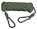 Hunters Specialties 30ft Heavy Duty Reflective Treestand Rope - Hunting Large-Diameter Rope with 2 Carabiner Clips