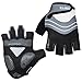 VMFTS Cycling Gloves Gel Pading Fingerless Sporting Glove for Weightlifting Racing Biking Climbing Parkour Running,Black Medium