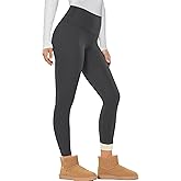 Gihuo Fleece Lined Leggings for Women High Waisted Thermal Winter Warm Athletic Yoga Pants