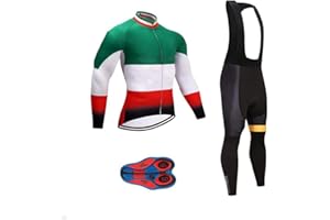 MOXILYN Men's Quick-Dry Cycling Jersey Set Road Bike Bicycle Shirt + Bib Pants with 9D Gel Padded MTB Riding Clothing kit