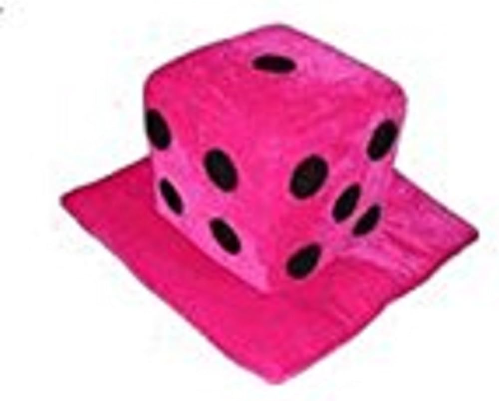Hot Pink Dice Hat Bunco Dice Hat Casino Dice Hat Costume Dice Hat Clothing
