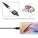 Micro USB Cable, Anlyso 2Pack 6 FT High Speed Nylon Braided USB A to Micro B Android Charger Cable Cord for Samsung Galaxy S7 Edge/S6/S4,Note 5/4,HTC,LG,Tablet (Red and Black Gray)