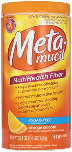 Metamucil Smooth Texture Sugar-Free Orange -114 Each