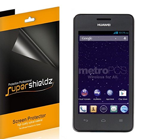 [6-Pack] Supershieldz- High Definition Clear Screen Protector Shield For Huawei Valiant / Ascend Plus H881c + Lifetime Replacements Warranty [6-PACK] - Retail Packaging