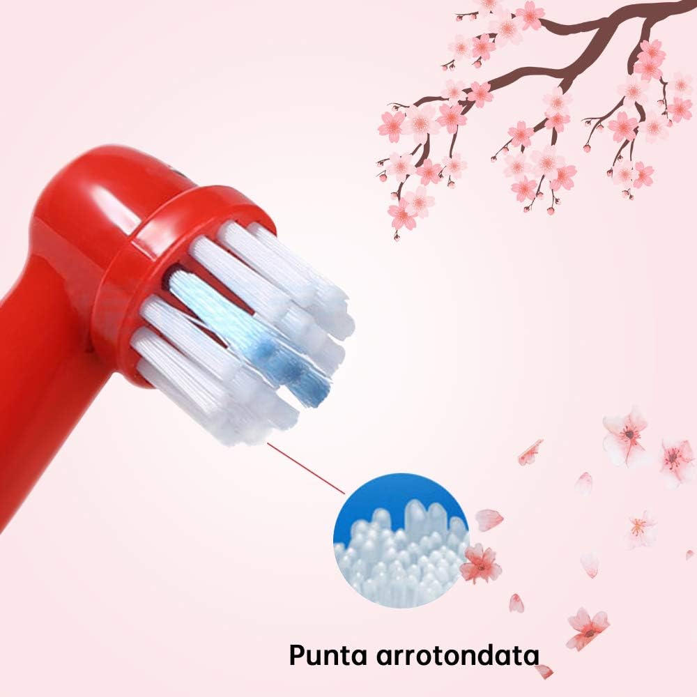 WuYan Toothbrush Heads for Oral b Kids Electric Toothbrush 16 Pack Electric Toothbrush Replacement for Braun Electric Toothbrush Candy Red Brush Heads Toothbrush for Kids - Image 4