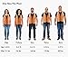 XSHIELD High Visibility Safety Vest with Silver Stripe,ANSI Class Unrated,Universal Size,Pack of 10, XS0008-10 (Orange)
