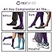 Colorful Compression Stockings for Women & Men, Knee-high Compression Socks for Nurses, Relieve Calf, Leg & Foot Pain - Graduated to Boost Circulation, Compression Tights for Nurses & Runners - S
