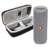 JBL Flip 4 Portable Bluetooth Wireless Speaker Bundle with Protective Travel Case - Gray