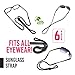Sunglass Strap (6 Pack) & Ear Hooks (2 Pack) for Glasses - Eyeglass Sports Cord, Adjustable Lanyard Leash for Men, Women & Kids
