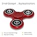 SENQIAO Tri Fidget Hand EDC Finger Spinner Toy Stress Reducer with Premier Ceramic bearing For ADD, ADHD, Anxiety, and Autism Adult Children (Red)