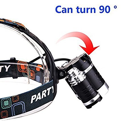 KEKU High Power LED Headlamp(5000 Lumens MAX) Rechargeable Waterproof HeadLamp Flashlight on The Hea - //medicalbooks.filipinodoctors.org