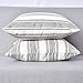 NATUS WEAVER Stripe Decorative Linen Oblong Throw Pillow Cases Cushion Covers Soft Linen Textured for Bedroom, 20