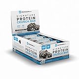 Bodybuilding.com Cookies and Cream Signature Protein Crunch Bar | 20g Whey Protein Low Sugar | Gluten Free No Artificial Flavors | 12 Bars