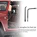 BUNKER INDUST Side View Mirror, Shake-proof Off-Road Door Off Mirrors 4x4 Doorless Quick Release Rectangular Adventure Mirrors, Bolt-on Door Hinge Mirror for Jeep Wrangler TJ JK JL CJ,1 Pair