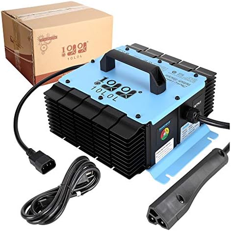 10L0L 48V Golf Cart Battery Charger for EZGO RXV,20 AMP Fast Charge,Support 3 Type Batteries Smart Charger with 3-pin RXV Connector Plug 10L0L 48V Golf Cart Battery Charger for EZGO RXV,20 AMP Fast Charge,Support 3 Type Batteries Smart Charger with 3-pin RXV Connector Plug