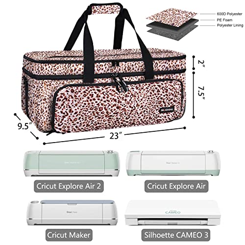Housse Anti-Poussière TESSLOVE Pour Cricut Explore Air/Air 2/Air 3/Maker - Nylon - 3 Poches - Grise