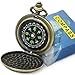 ydfagak Compass Premium Portable Pocket Watch Flip-Open Compass Camping Hiking Compass Outdoor Navigation Tools (Copper)