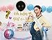 94-Piece Gender Reveal Party Supplies Kit By Sweet Serenity | Cute Gender Revealing Decorations Set For Baby Shower | Exciting Boy & Girl Balloons With Confetti, Photo Props, Banners, Stickers & More