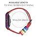 Bandmax Compatible for Fitbit Blaze Bands,Denim Fabrics Rainbow Band Replacement with Colorful Frame Black Buckle Compatible Fitbit Blaze Smart Fitness Watch