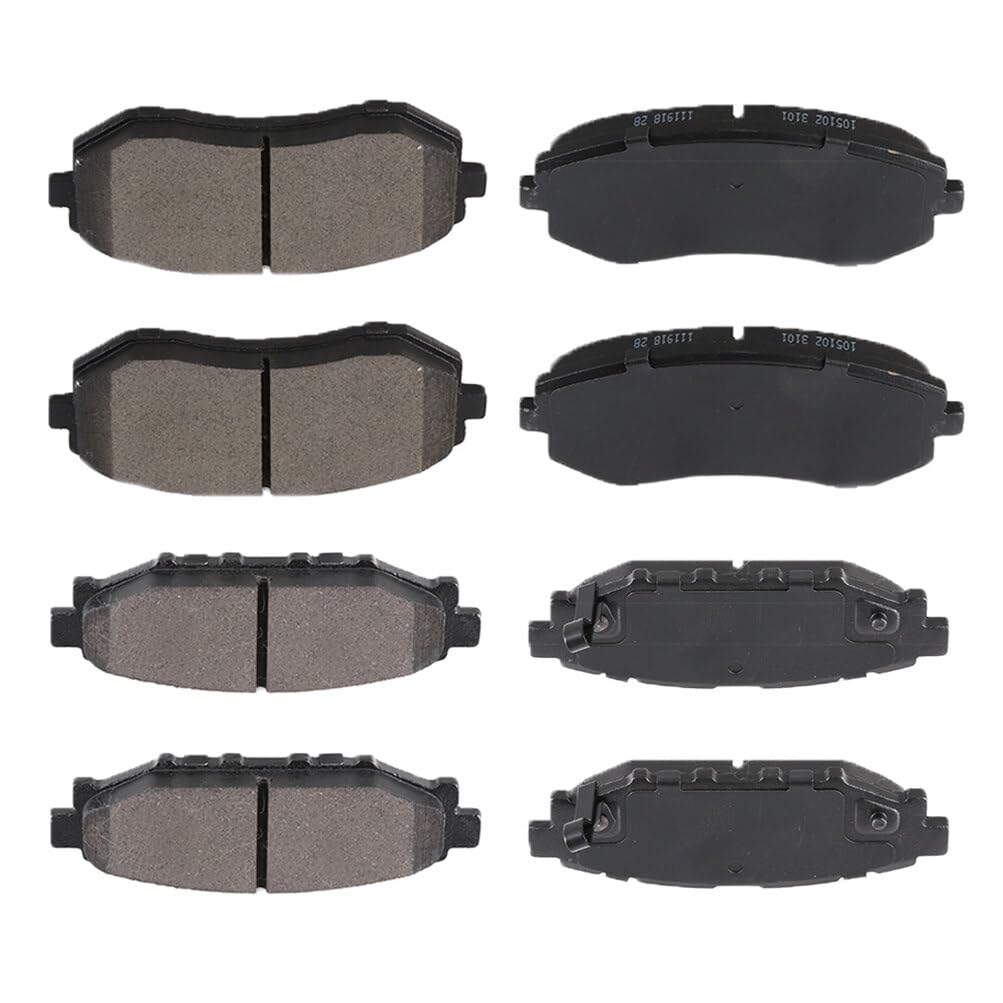 cciyu D929 D1114 Front & Rear Disc Brake Pads Kit