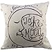 CoolDream I Love You to the Moon and Back Cotton Throw Pillow Case Vintage Cushion Cover 18
